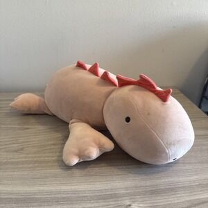 Weighted Pink Dinosaur Plush Pillowfort Stuffed Animal Anxiety Relief 21"